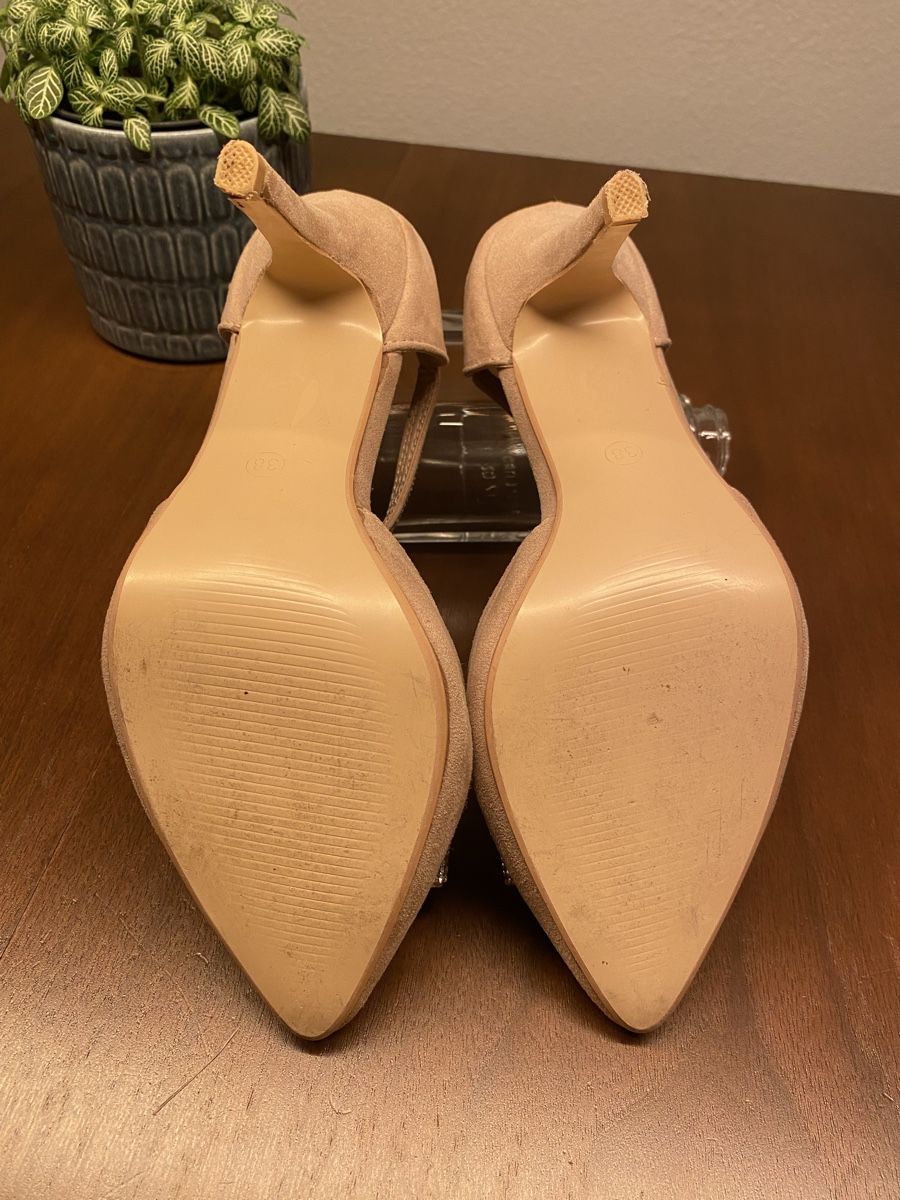 Scarpe da donna: Glitzer High Heels, Tulipano, beige, Gr. 38 – Usato da Zumikon venduto da leskel 2