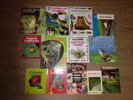 Diverse Reptilien und Amphibien Bücher