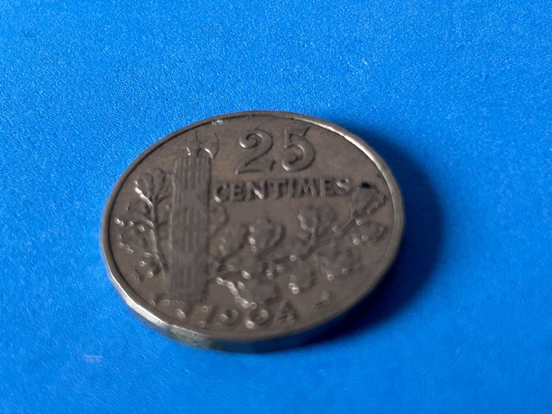 Tutti le monete: France - 25 Centimes 1904 – Usato da Corcelles NE venduto da AJKader 4