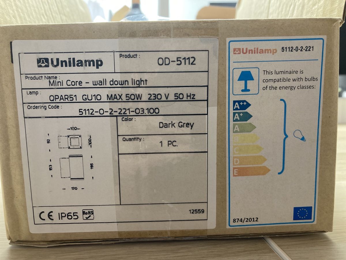 Lampes: Unilamp Mini Core Wandleuchte – Neuf avec emballage d'origine à Auenstein par Johnes1 1