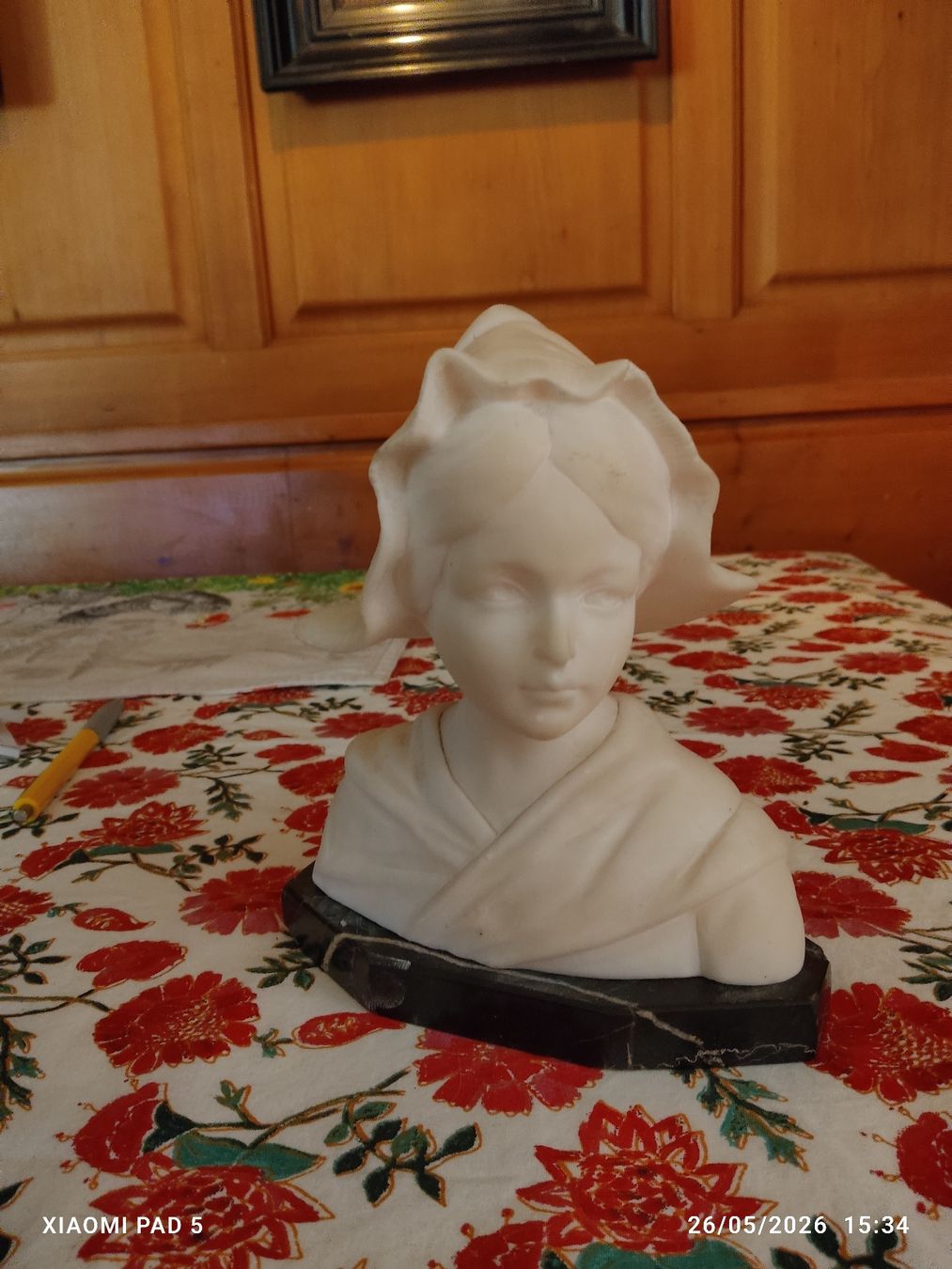 Statuette: Buste décoratif en marbre véritable - Élégance classique  – Usato da Tavanasa venduto da inf_9wlc