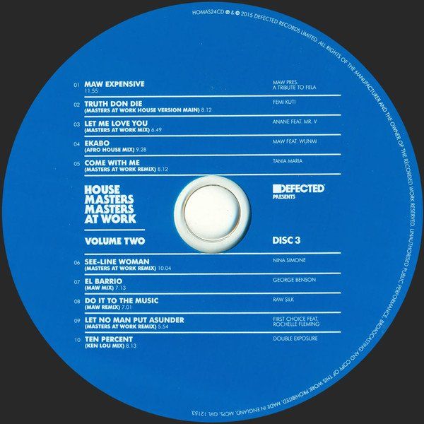 CD: Masters At Work: House Masters,Volume Two Rar und Vergr. - c – Usato da Brittnau venduto da Zibu 6