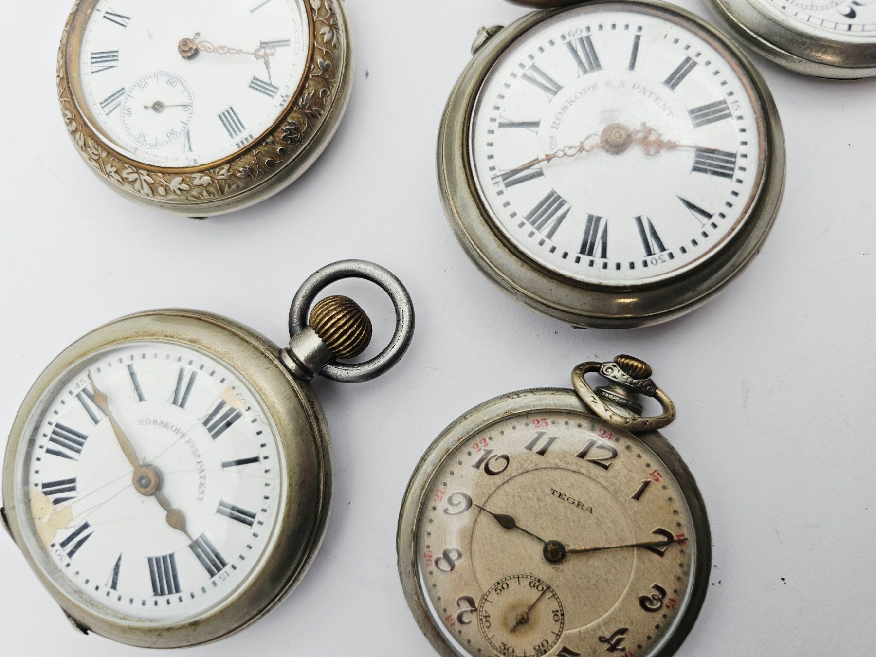 Orologi: Konvolut Taschenuhren Doxa Roskopf Tegra Regulateur – Difettoso da Bassersdorf venduto da AnkerWatch 6