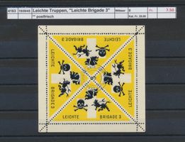 1939/45 Leichte Truppen, "Leichte Brigade 3", ** postfrisch