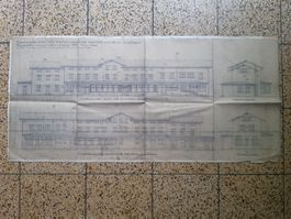 Kleine Scheidegg bahnhof copy of architectural drawing