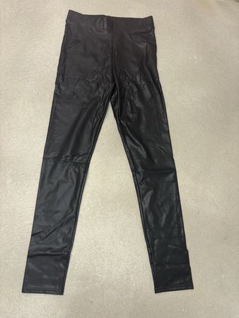 Lederimitat leggings