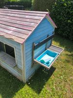 Spielhaus für Kinder Holz blau/pink 