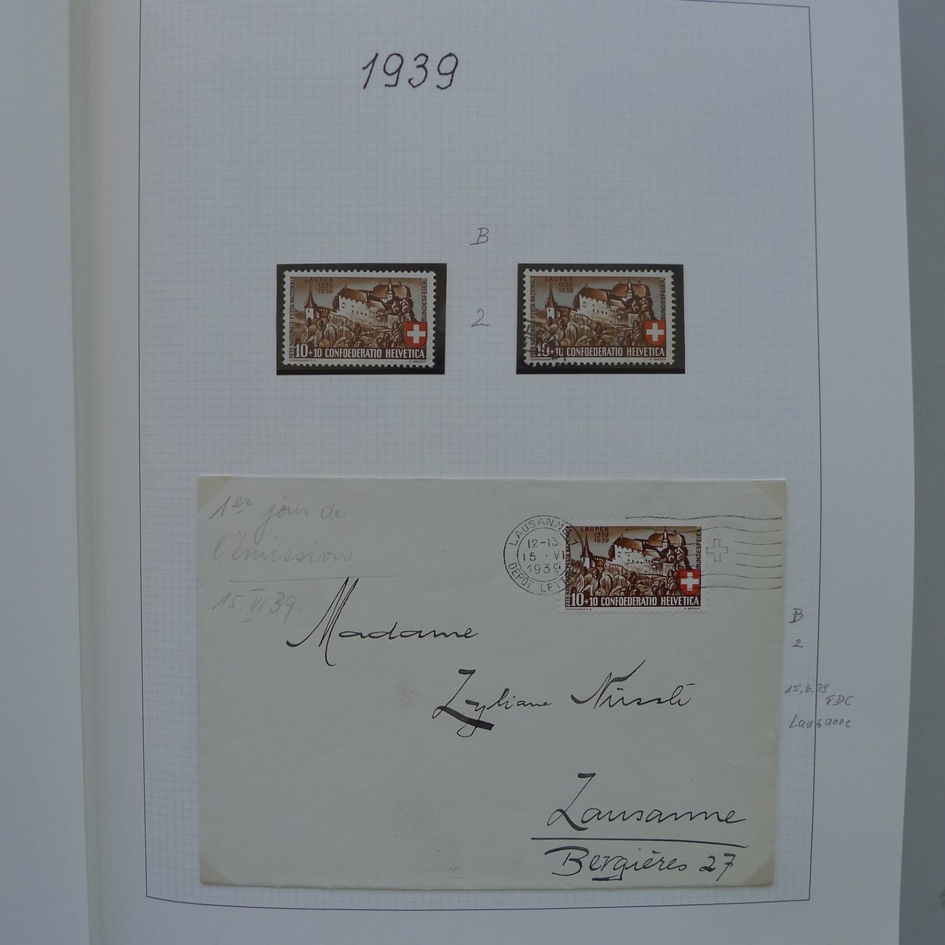 Tutti i francobolli: 1938-2015, grosse Sammlung Pro Patria in 2 Alben. – Usato da Sursee venduto da Luzernerraute 4