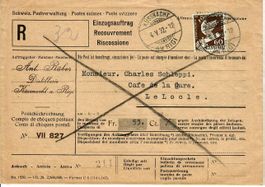 Einzugsauftrag Küssnacht 1932 - Le Locle