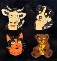 4 Pins  - Schweizer Familie