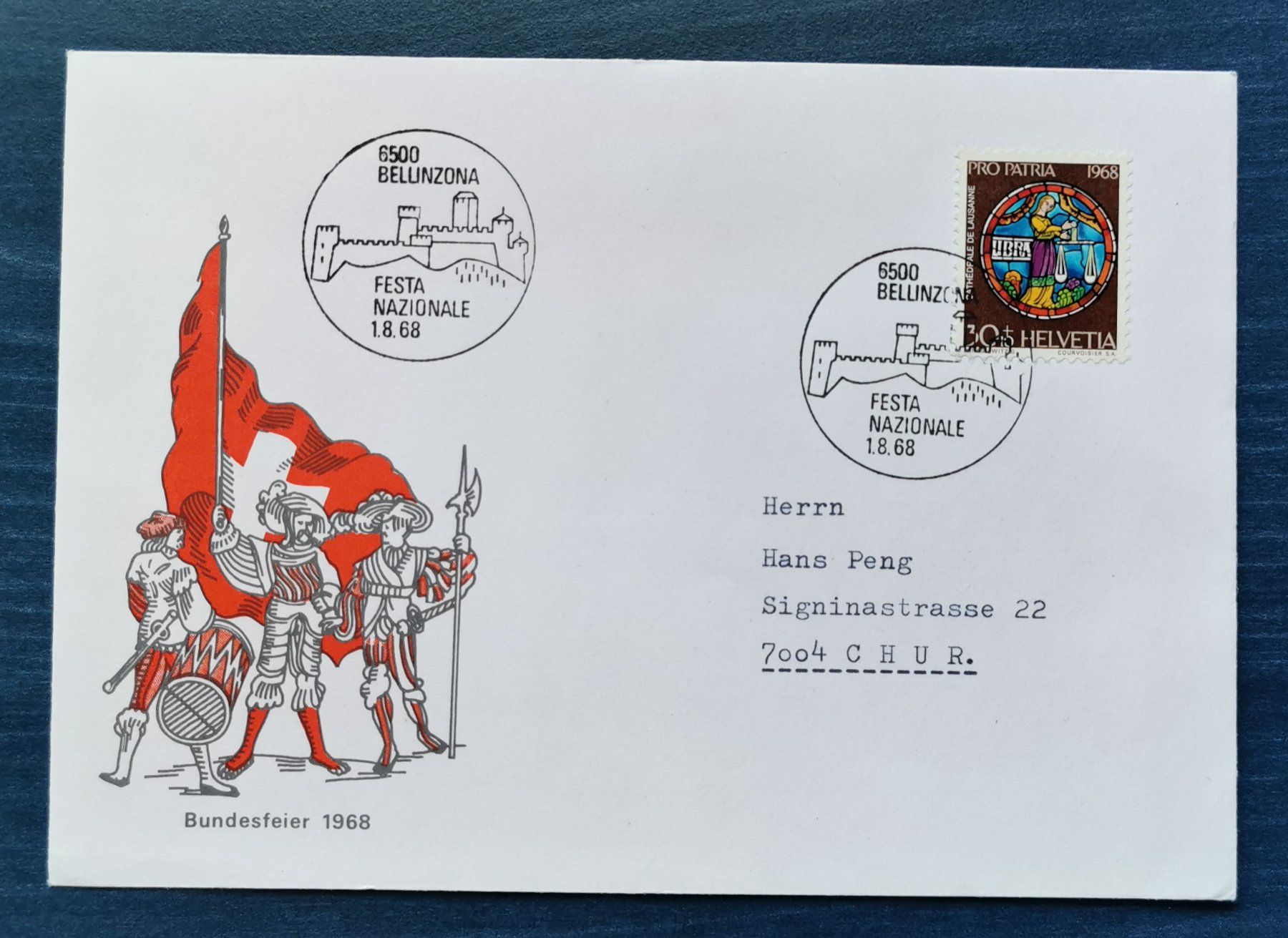 Alle Briefmarken: Bundesfeier Bellinzona 1968 – Neu (gemäss Beschreibung) aus Aadorf von Chnorli-Furz