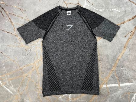 GYMSHARK Devant Seamless T-Shirt Black Grösse M