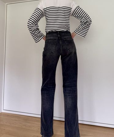 Zara Grey Jeans straight leg  NEW