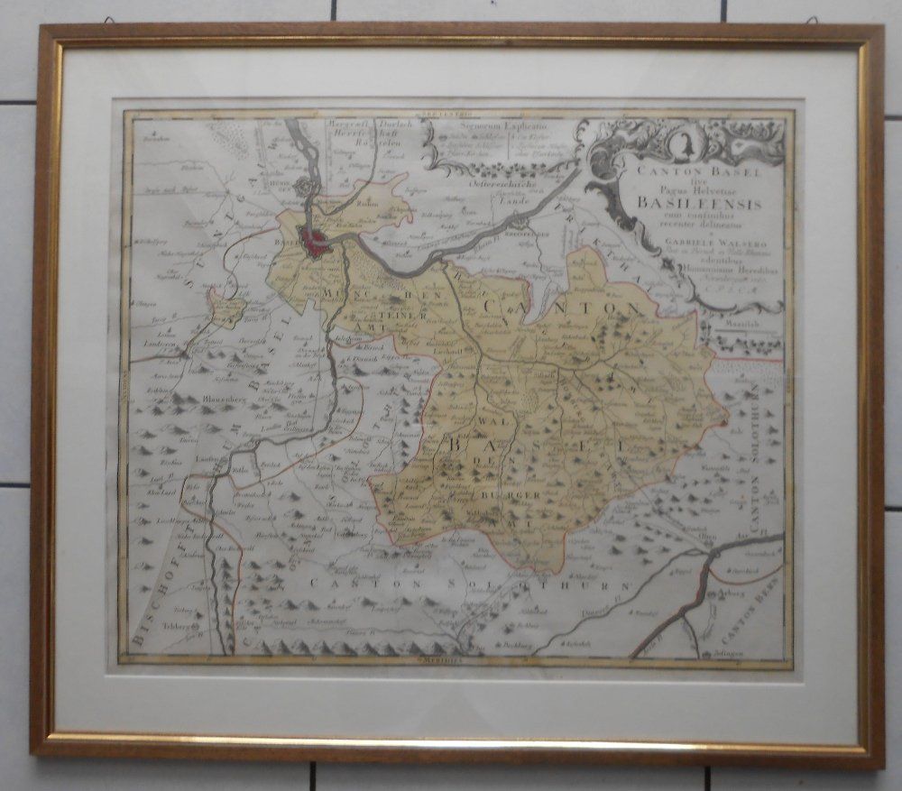 Cartine & Atlanti: Basel. Kupferstichkarte von 1767. – Usato da Basel venduto da Domba