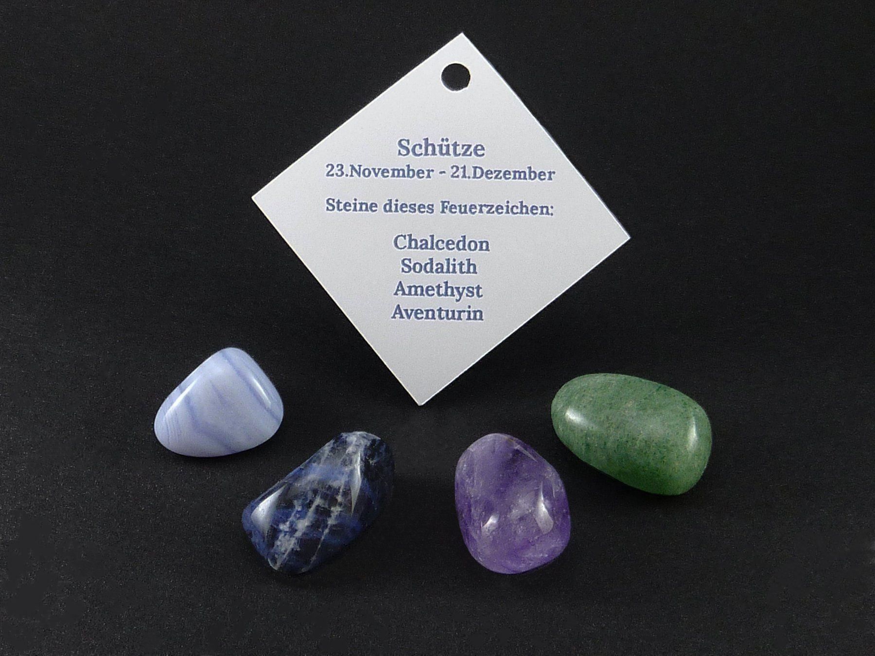 Minerali & Pietre curative: Sternzeichen Steine Schütze/Sagittaire – Nuovo e nell'imballaggio originale da Meilen venduto da StoneGarden 1