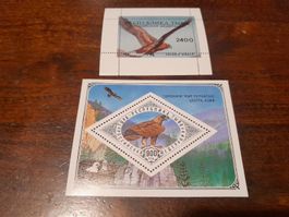 Timbres rares aigle royal, collection Tuva, Russie!
