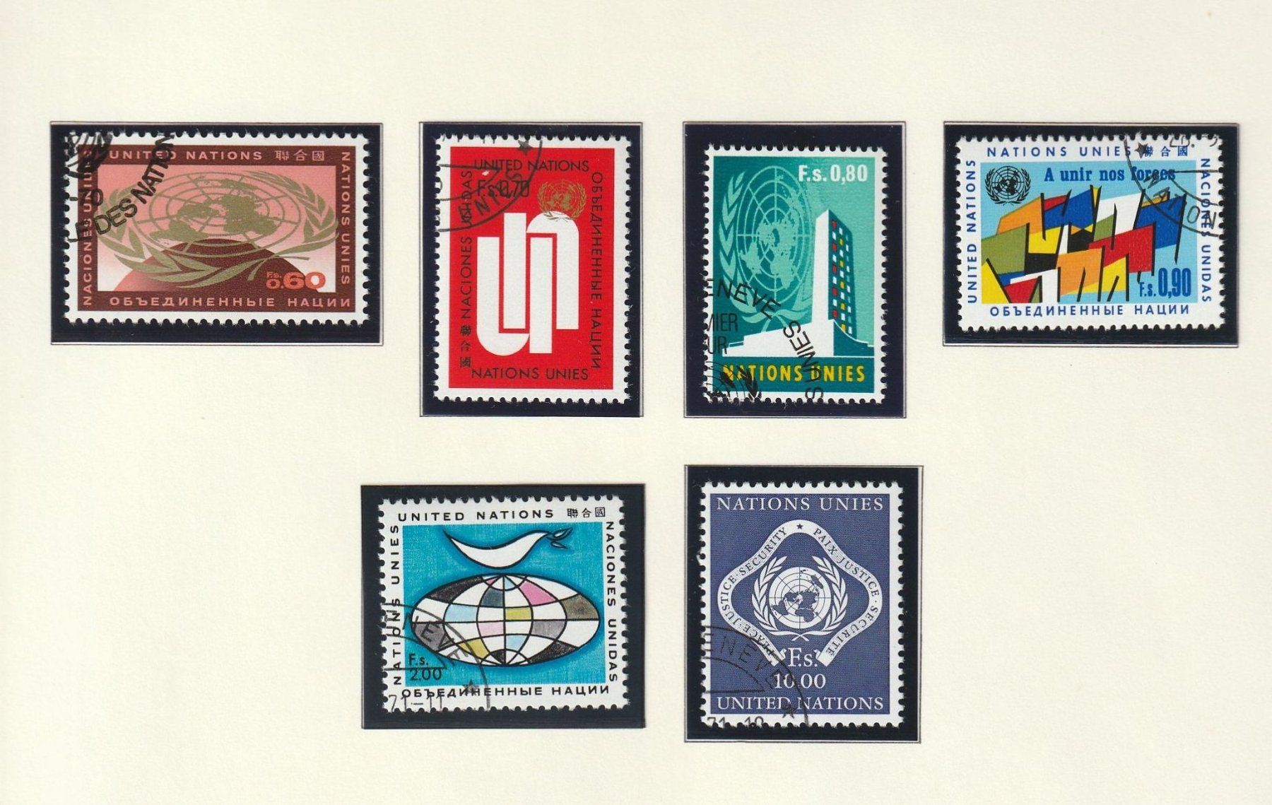 Tutti i francobolli: UNO - Marken in Schweizer Währung 1969/70 – Nuovo (secondo la descrizione) da Buttisholz venduto da wbr_wdw8 1