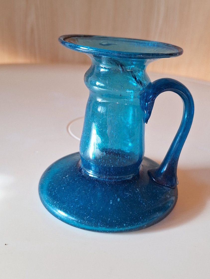 Tutte le decorazioni: Vintage ,Unikat "Bubble Glas" blau, mit "Fehler " Vase oder. – Usato da Arlesheim venduto da shopradl 8