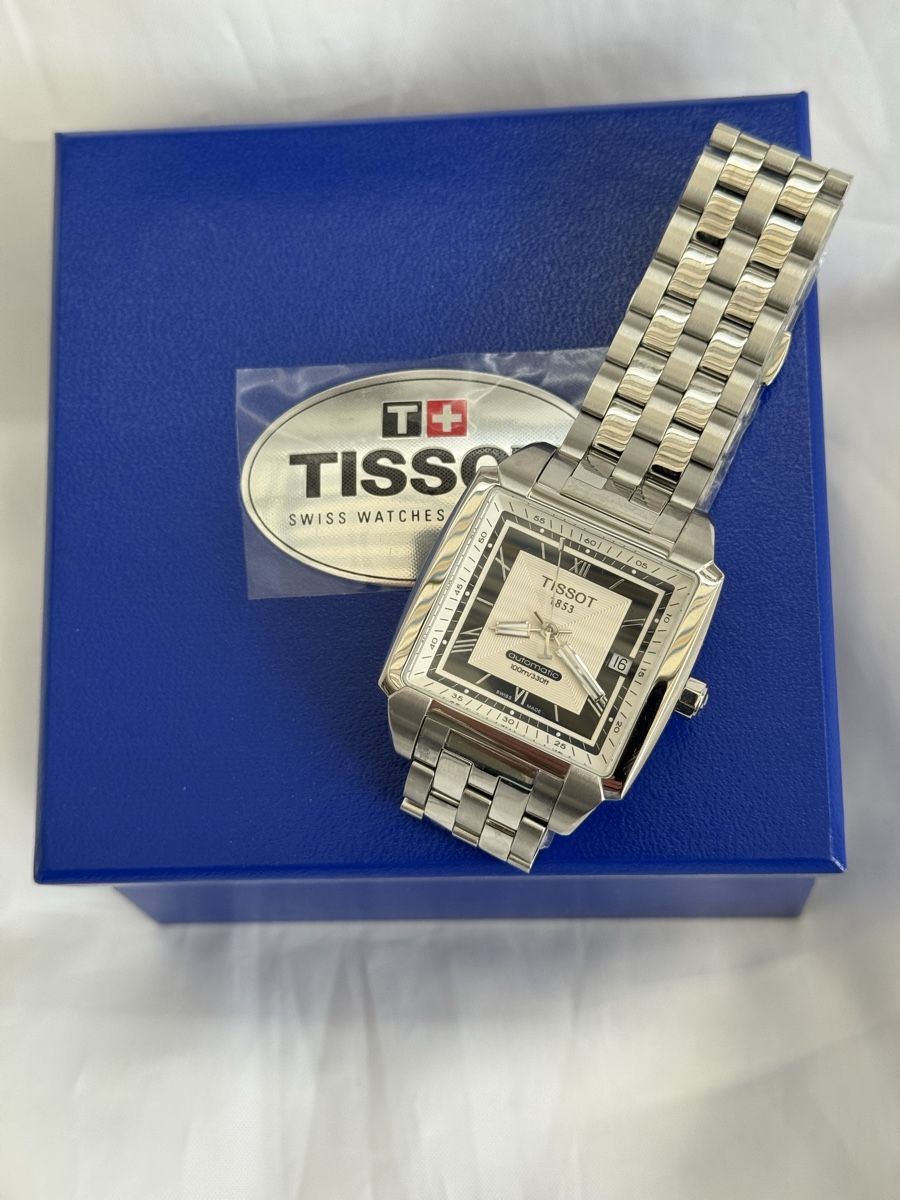Tissot Orologi: Tolle ungetragene Herrenuhr Tissot Quadrato, Automatic Swiss – Nuovo e nell'imballaggio originale da Rünenberg venduto da Fendi02 2
