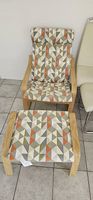 IKEA Sessel mit Hocker