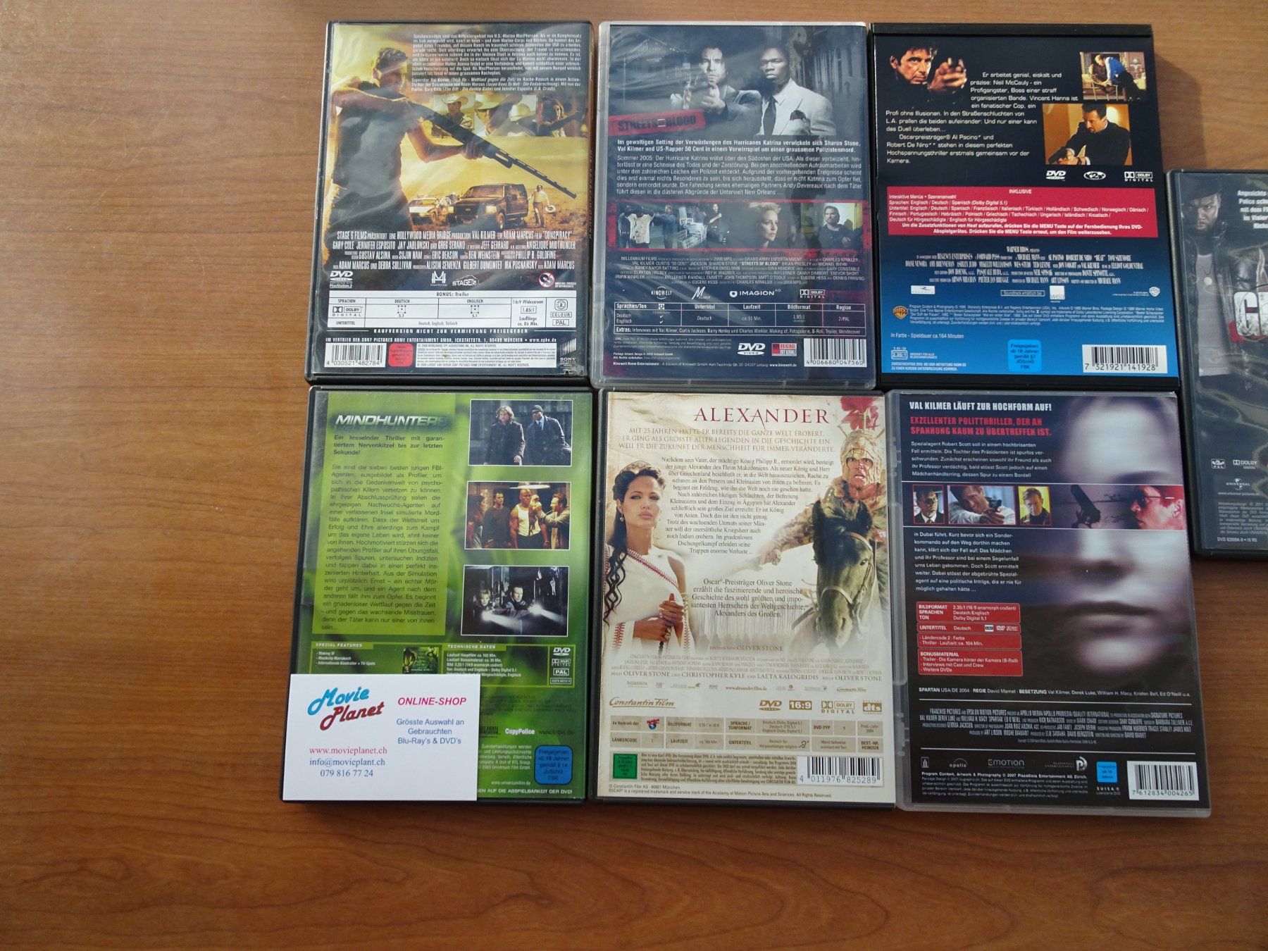Tutti i DVDs: Val Kilmer Filme – Usato da Schenkon venduto da Movieplanet 2