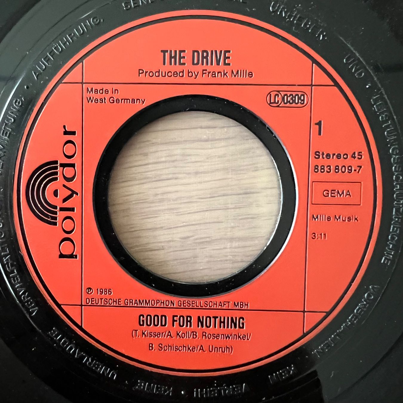 Dischi in vinile: Drive - Good For Nothing - 1. D-Press. 1986 – Usato da Gais venduto da soundcave57 1