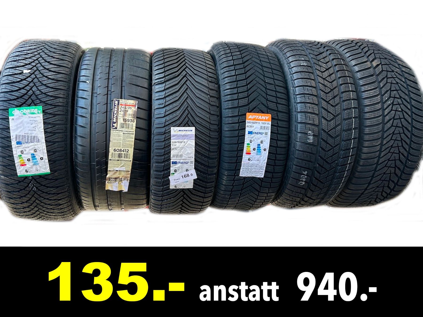 Pneumatici & Ruote complete: ||•  6 Einzelpneus - 6 Stück /168s – Nuovo e nell'imballaggio originale da Zürich venduto da LUIS-B