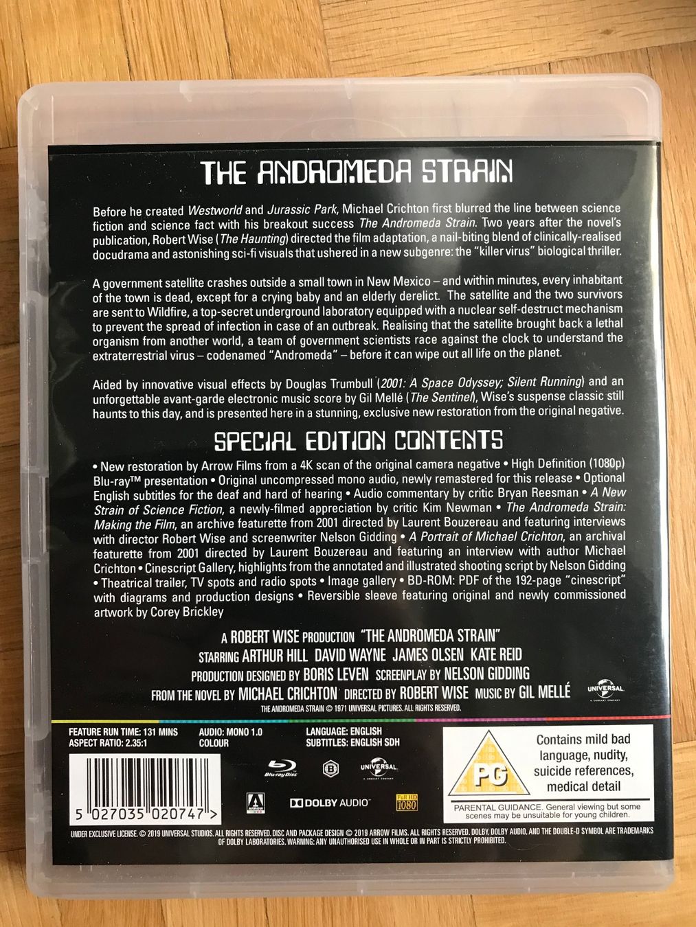 Tutti i DVDs: The Andromeda Strain - mit Booklet - Blu-ray – Nuovo (secondo la descrizione) da Zürich venduto da Malcom 2
