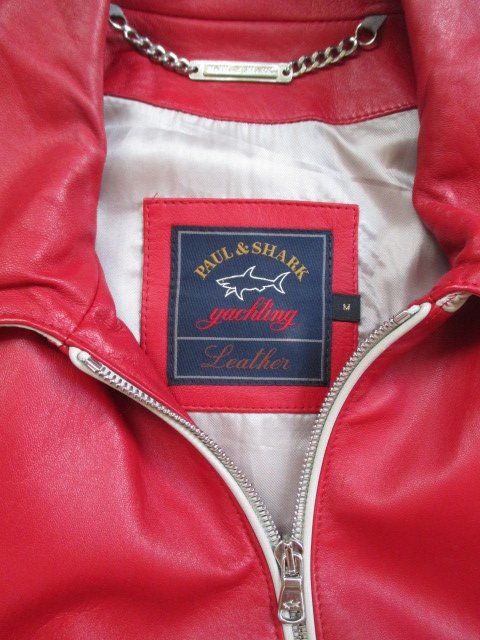 Paul & Shark Giacche: Paul & Shark - rote Lammleder Lederjacke Gr. M – Nuovo (secondo la descrizione) da Wetzikon ZH venduto da icewear 3