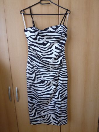 Seiden Kleid Zebra KAREN MILLEN England Gr. 38
