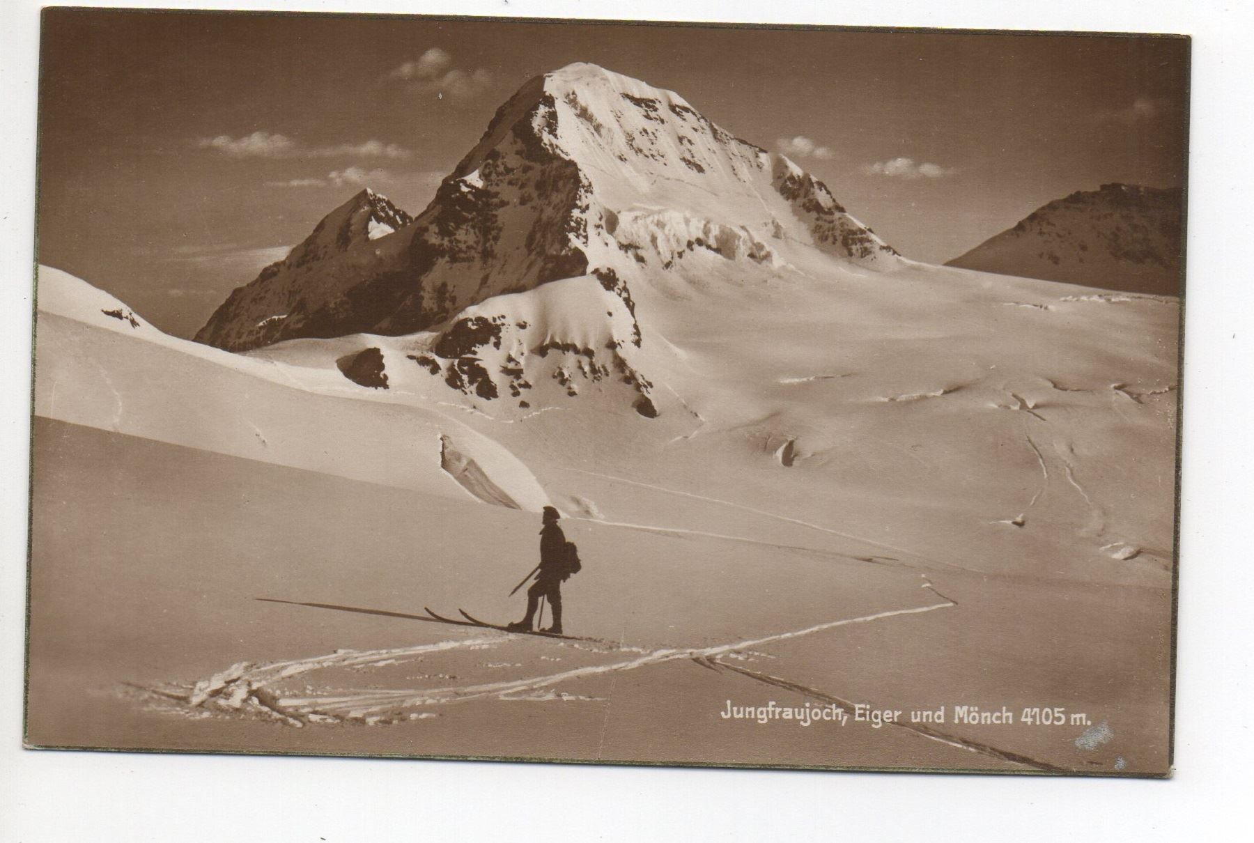 Cartoline postali: JUNGFRAUJOCH Skiläufer – Nuovo (secondo la descrizione) da Jona venduto da philajona