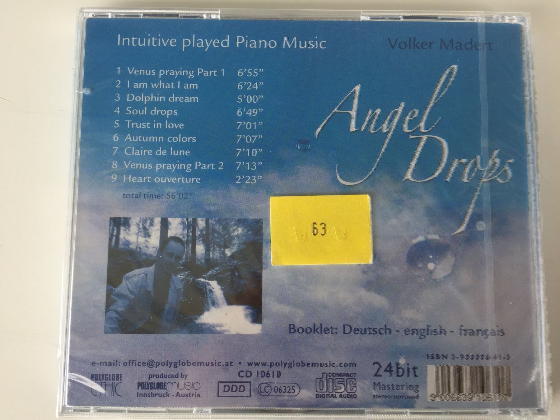 CD: Volker Madert - Angel Drops – Nuovo e nell'imballaggio originale da Rüti ZH venduto da alumedien 1