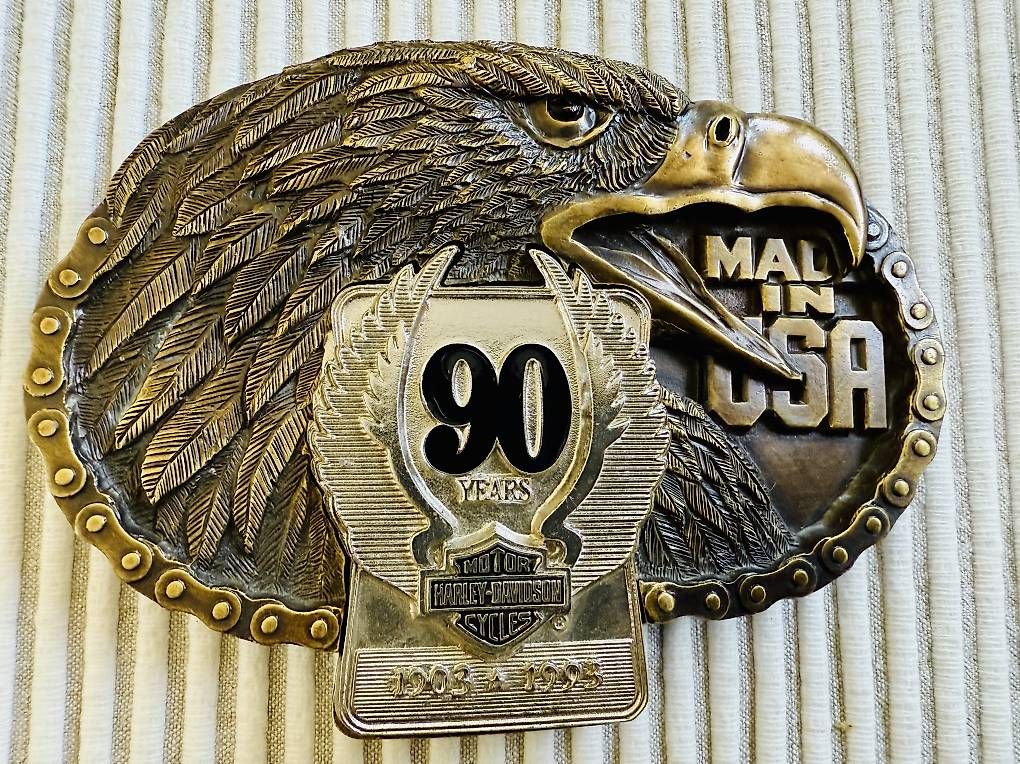 Gürtelschnallen: Harley-Davidson Gürtelschnalle Vintage  – Gebraucht aus Mettlen von Bootsbau0