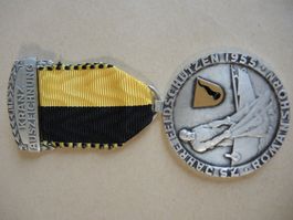 1955 Schweiz Schützenfest  Medaille Kranz Romanshorn