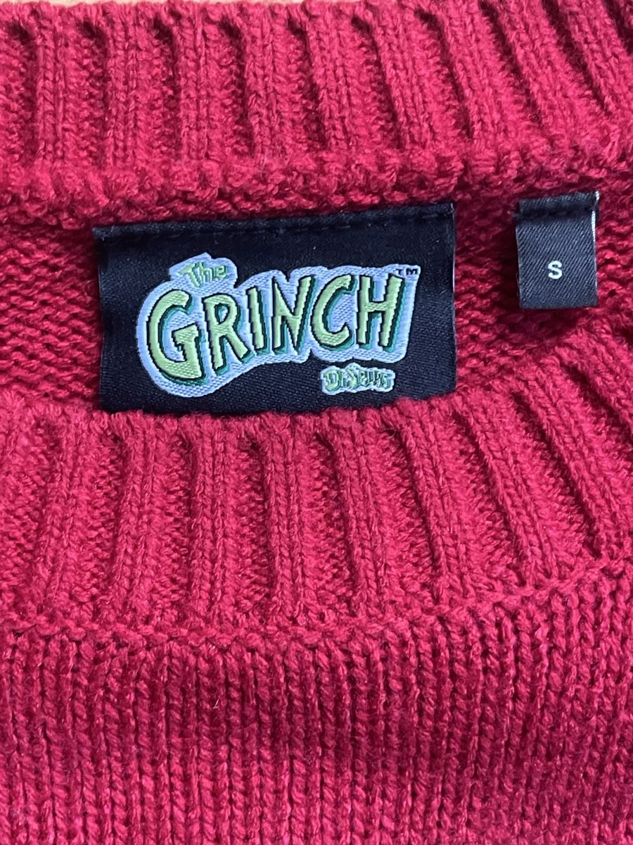 C&A Maglioni & Felpe: Grinch Weihnachts-Pullover rot mit Pailletten – Usato da Fribourg venduto da Mymikrakra01 1