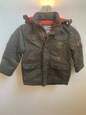 Winterjacke Gr. 104, olive-orange