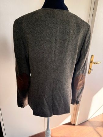 Blazer Fischgrät mit Ellenbogen-Patches gebraucht
