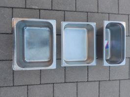 3 Stück GN Behälter Gastro Edelstahl Gastronorm (52)