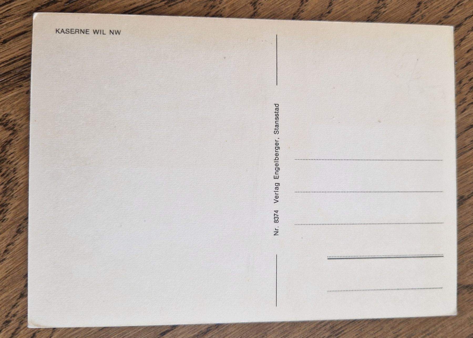 Cartes postales: Kaserne Wil – D'occasion à Ebikon par Donar50 1