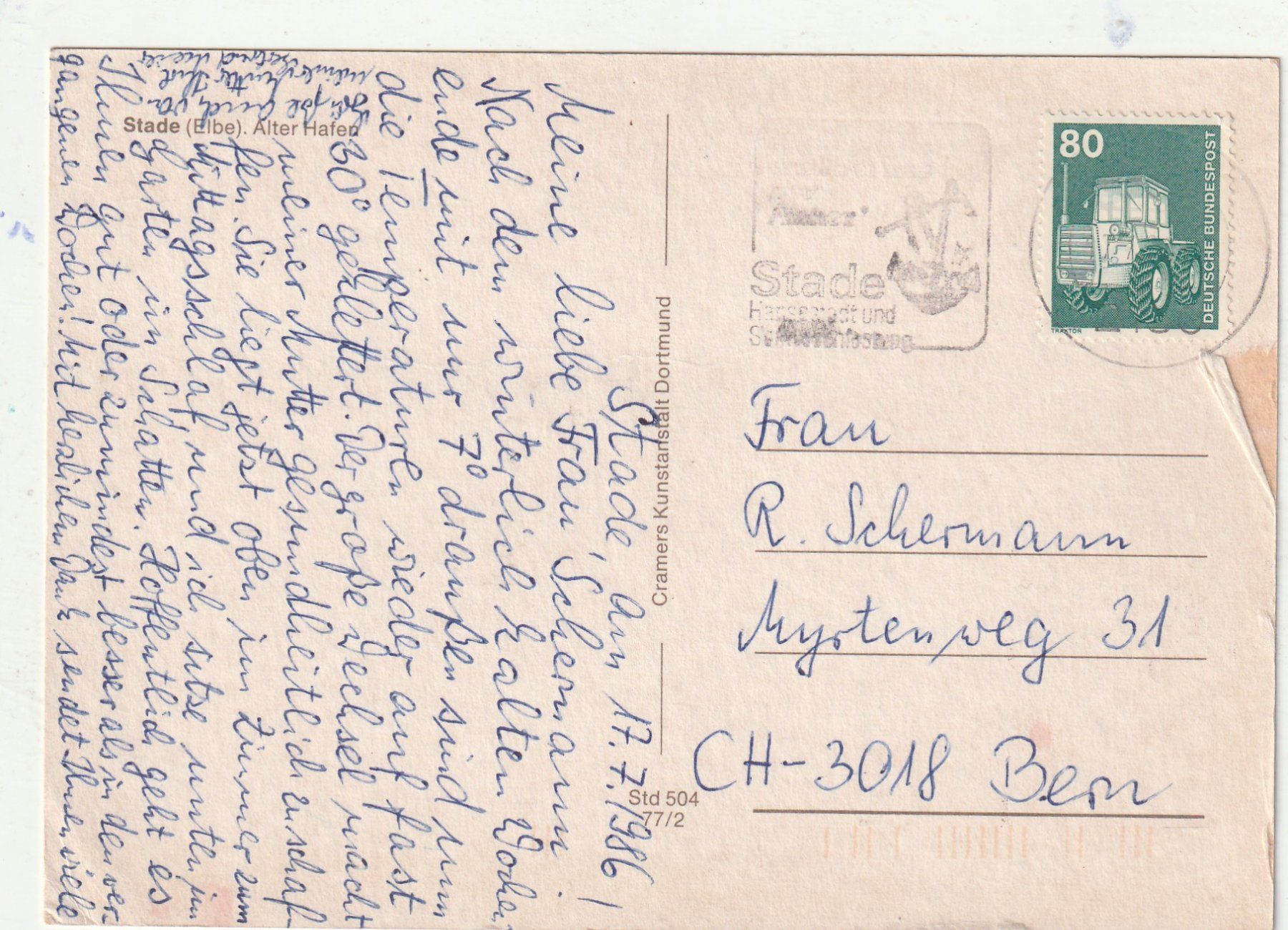 Cartoline postali: Stade Alter Hafen – Usato da Lumbrein venduto da made02 1
