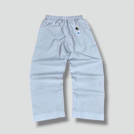Adidas WKF Olympia baggy white track pants