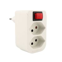 Abzweigstecker 2x T13 mit Schalter