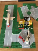 Lego Flughafen Set mit Flugzeug und Helikopter gebraucht