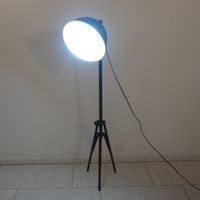 Schwarze Stehlampe Studio Leuchte Industrial  (MA337)