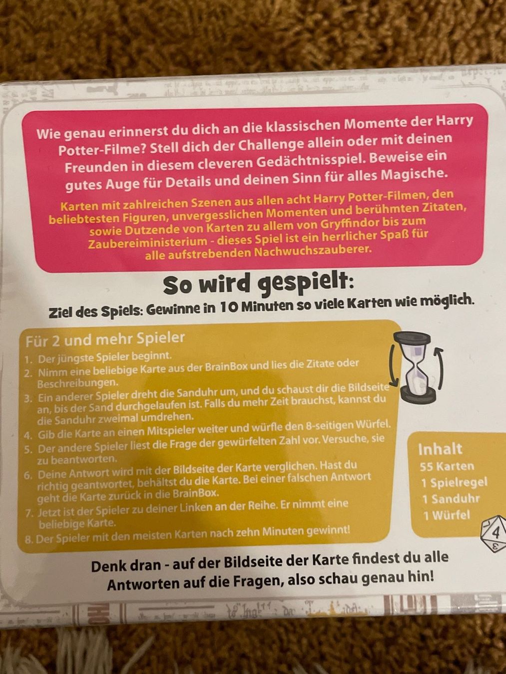 Spiele: BRAIN BOX Harry Potter (Neu & OVP) – Neu und originalverpackt aus Frasnacht von GracyStore 2