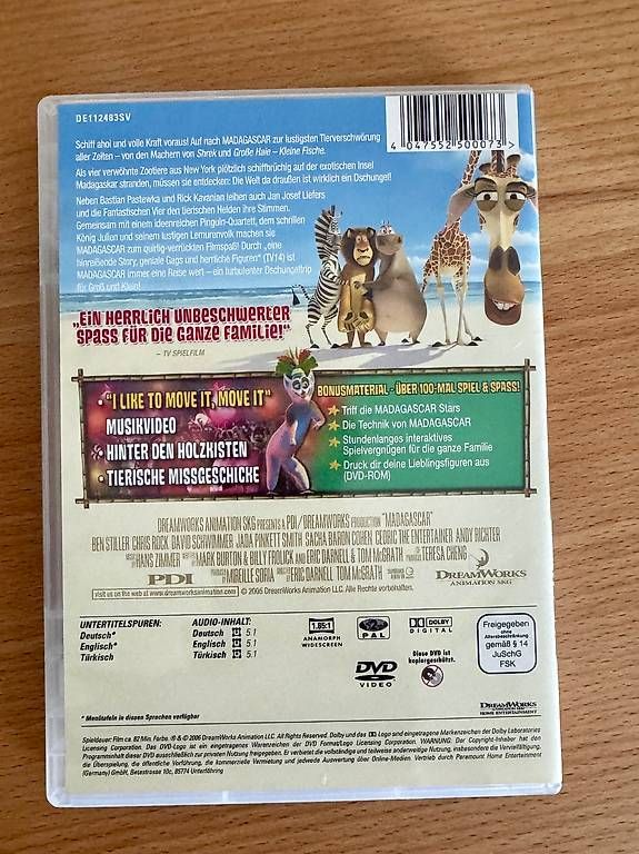 Tutti i DVDs: DVD - Madagascar – Usato da Gersau venduto da walin_6442 2
