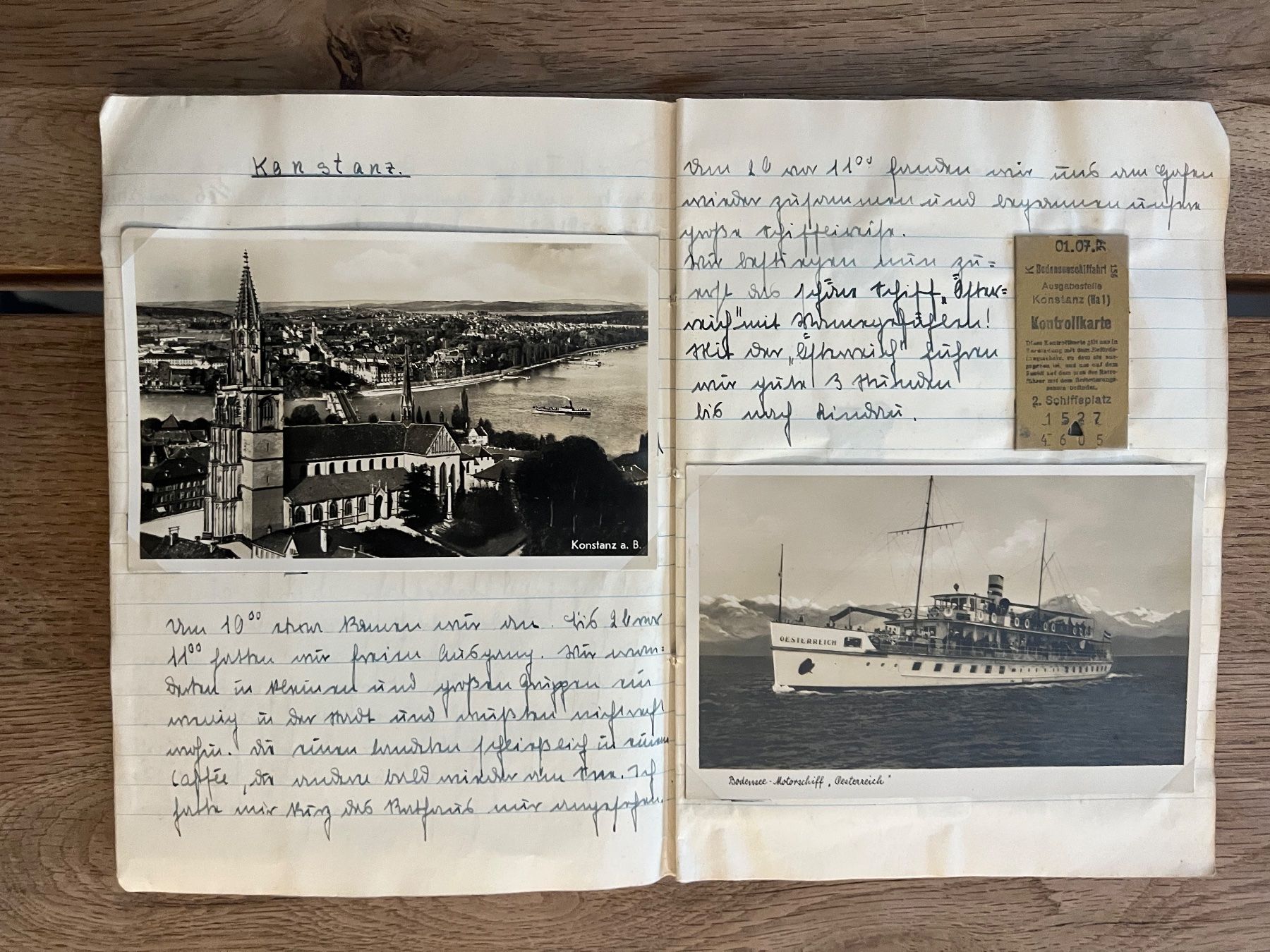 Ansichtskarten: Dokumentation Schulreise Bodenseefahrt 1937 (KoA ) – Gebraucht aus Hermetschwil-Staffeln von militaria-schweiz 4