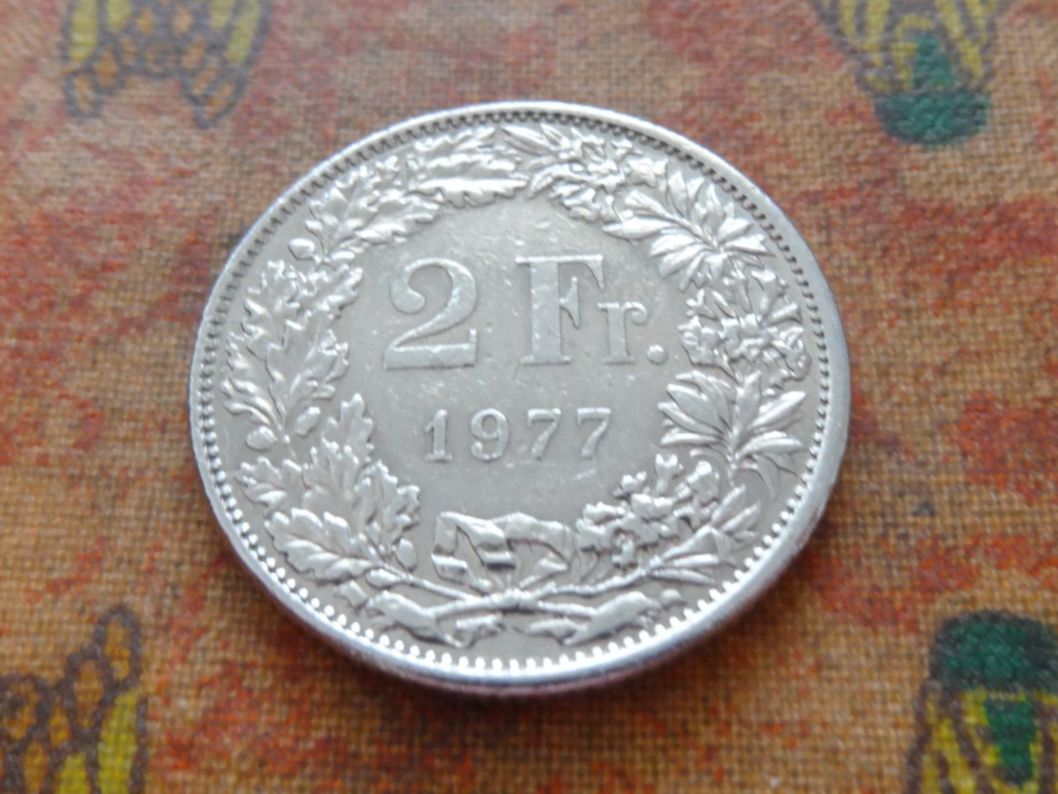 Toutes les monnaies: 2 Fr. 1977 – D'occasion à Romanel-sur-Lausanne par Swift13