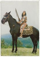 WINNETOU Pierre Brice alte Karte Schatz im Silbersee 1962