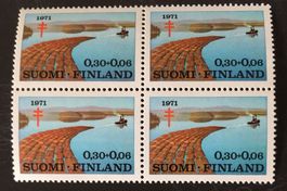 BRIEFMARKEN  Finnland Allergie-Kennzeichnung UNGESTEMPELT